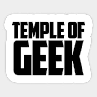 Temple of Geek Sticker